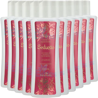 10 SABONETE ÍNTIMO SEDUÇÃO SOFISTICATTO COSMÉTICOS REFRESCANTE