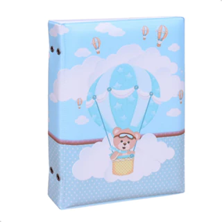 Álbum Fotográfico 15x21 para 100 Fotos URSO BALOEIRO Bebê Infantil Balão Menino em Oferta na Shopee