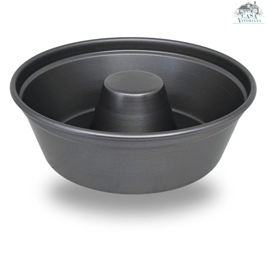 Forma Cone Redonda De Bolo e Pudim 25 cm Com 5 Camadas De Antiaderente ...