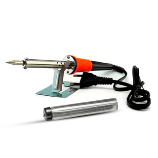 Kit Ferro De Solda 60w Com Estanho Suporte Profissional