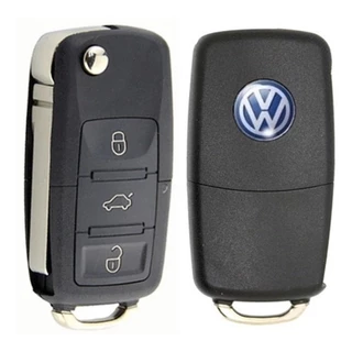 Carcaça Chave Canivete VW Gol Fox Polo Jetta Bora G5 - 3 Botões, Lâmina Virgem, Reposição Original em Oferta na Shopee