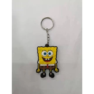 Chaveiro de personagem Bob Esponja de Borrachado