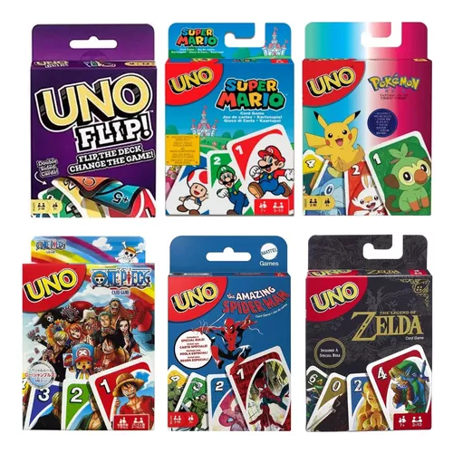 Jogo De Cartas Uno Edição Especial Importado, Vários Temas e Personagens