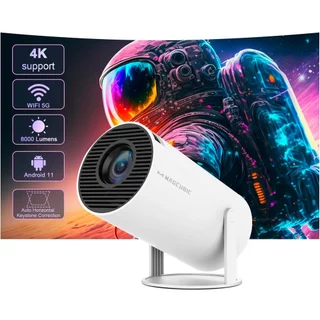 Projetor Portátil Android 11 Smart Wifi 6 Bluetooth 5.0