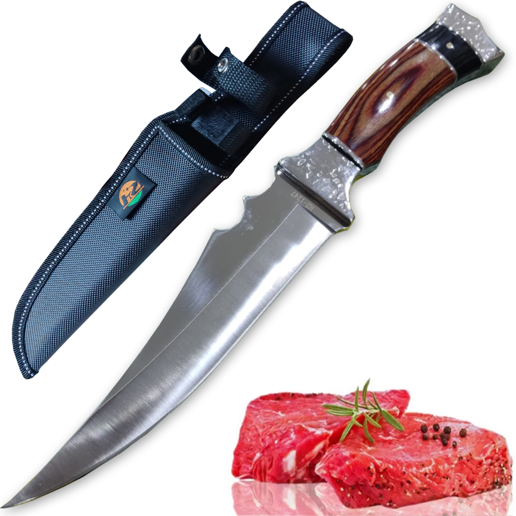 Faca Afiada Churrasco Camping Pesca A47 Toda trabalhada Detalhada ...