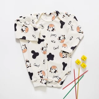 Conjunto Bebê Suedine Antialérgico Pagão Body e Calça Longo Vaquinha Off em Oferta na Shopee