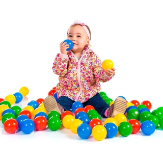 Kit 50 Bolinhas Coloridas Infantis Alta Qualidade Premium Para Piscina Envio Imediato