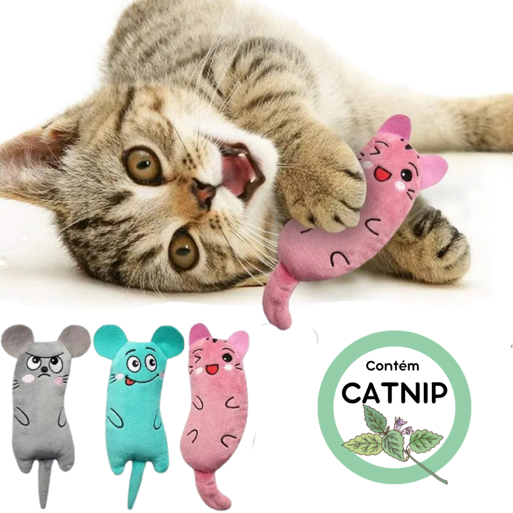 Brinquedo para Gato com Erva Catnip