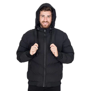 Jaqueta Puffer Bobojaco Masculino Pelunciado Impermeável Casaco Metalassê