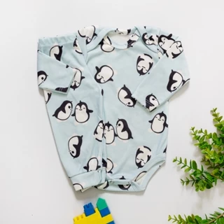 Conjunto Bebê Suedine Antialérgico Pagão Body e Calça Longo Pinguim em Oferta na Shopee