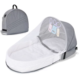 Mini Berço Portátil Ninho Redutor C/ Mosquiteiro Acolchoado