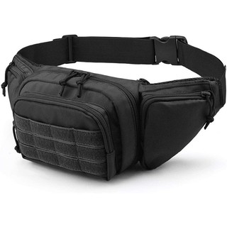 Bolsa Tática MOLLE Preta - Utilitária Para Cinto E Equipamentos
