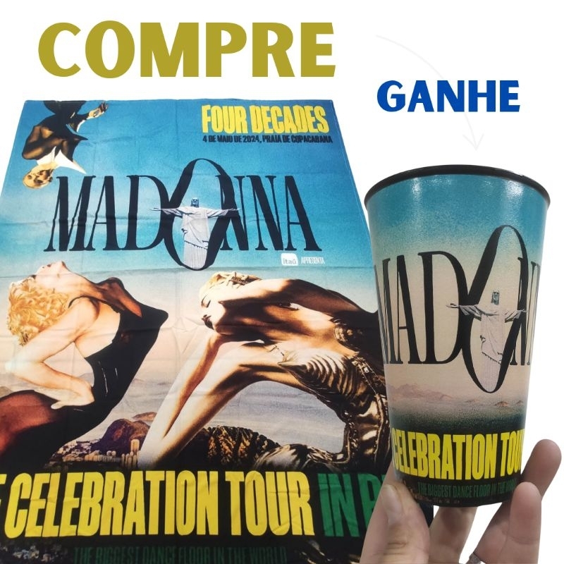 SUPER PROMO CANGA MADONNA THE CELEBRATION TOUR IN RIO | Shopee Brasil