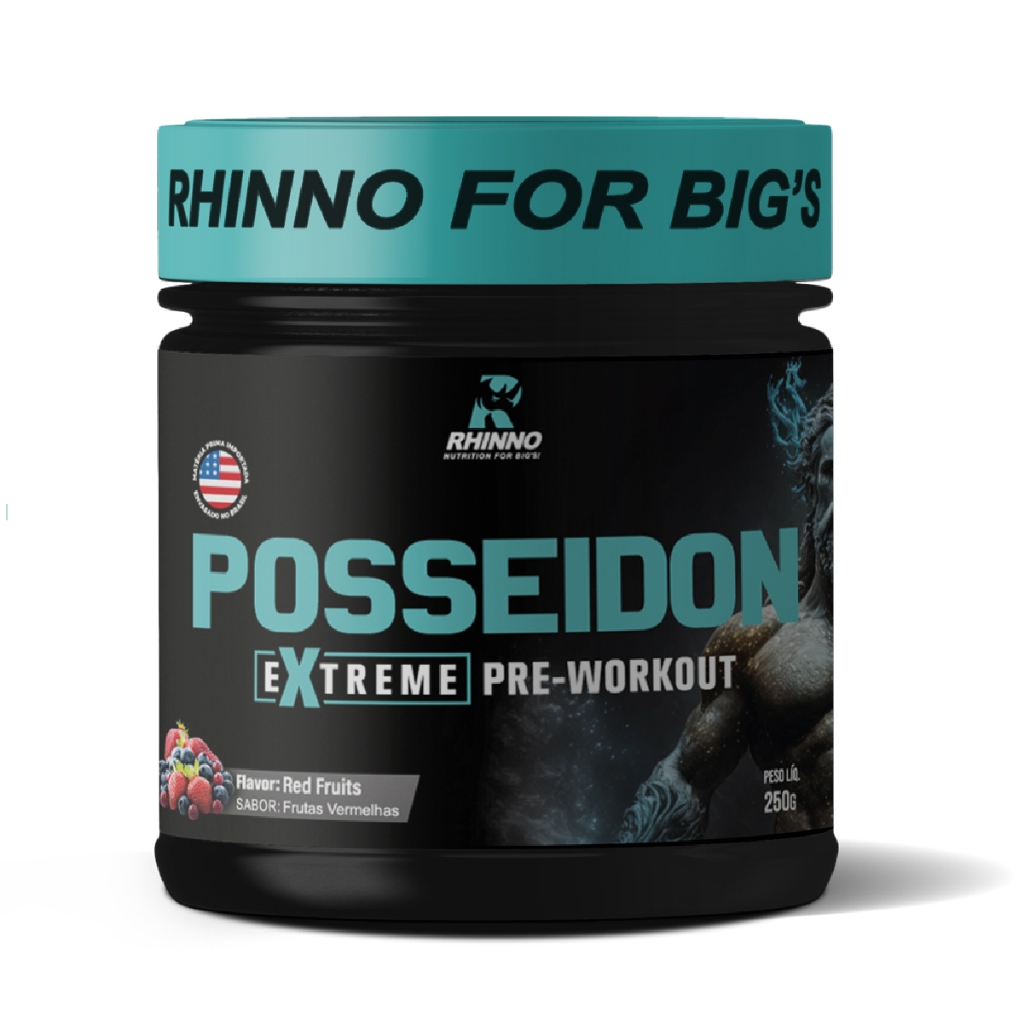 Suplemento em Pó Pré Treino Posseidon 250g Rhinno Nutrition for