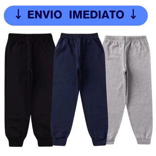 Kit 3 Calças de Moletom Peluciado Infantil - Juvenil