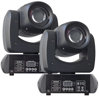 Kit 2 Moving Head Led Beam 100w Com Disco Cores Com Prisma