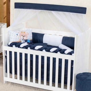 Kit Berço Protetor Trança Sublimado Menino Menina 5 Peças em Oferta na Shopee