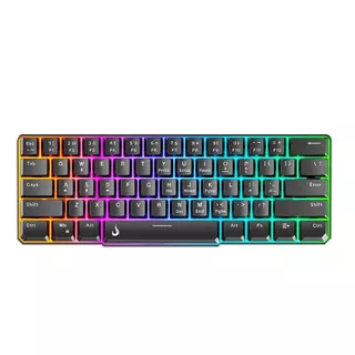 Teclado Gamer Rise Mode G2, RGB, Layout 60%