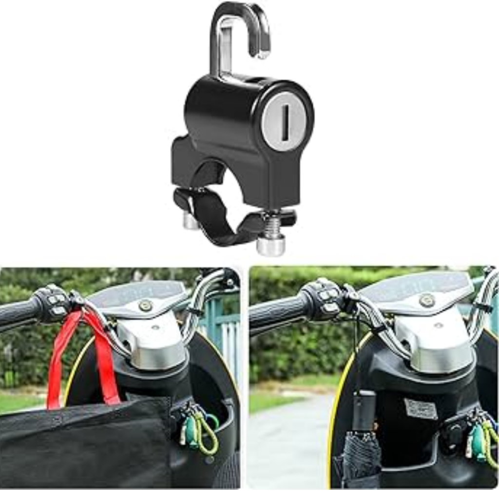 Capacete De Segurança Com Trava AntiRoubo De Liga De Alumínio