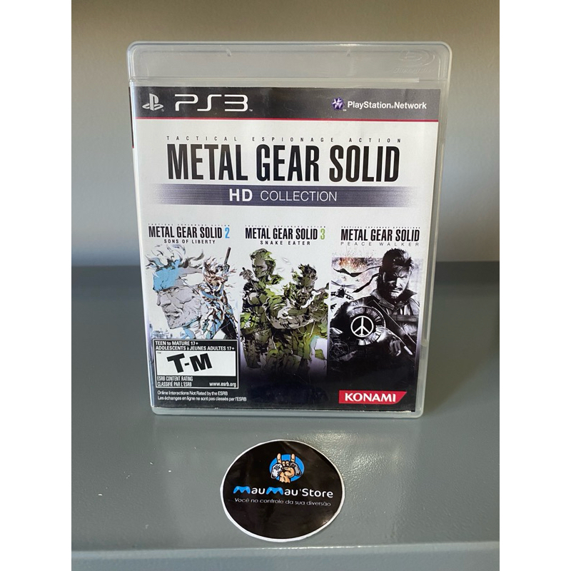 Metal Gear Solid HD Collection PS3 - Original Usado Jogos de Ação Stealth Jogos de Playstation 3