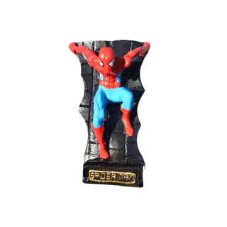 Boneco e Suporte Controle Homem Aranha Parede Action Figures Marvel Spider Man Estatua Colecionavel