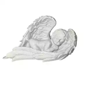 Escultura Anjo dormindo com asas