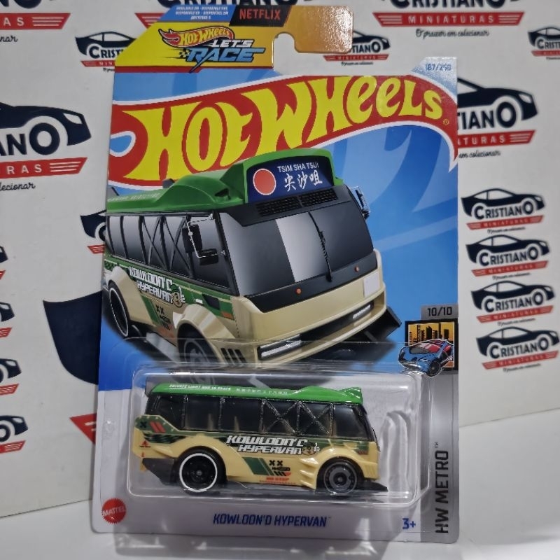 Kowloon'd Hypervan Hw Metro 10/10 Hot Wheels Let's Race 2024 Lote K
