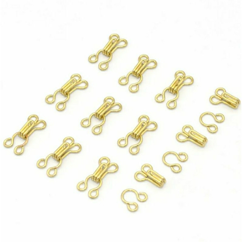COLCHETE GANCHO COSTURÁVEL N.2 UT.229 DOURADO | Shopee Brasil