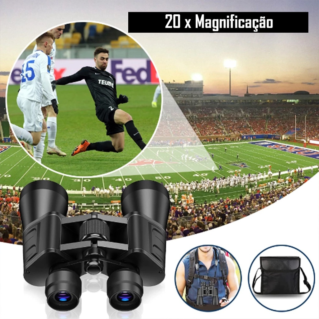 Binóculos Profissional Visão Noturna Longo Alcance 20x50 | Shopee Brasil