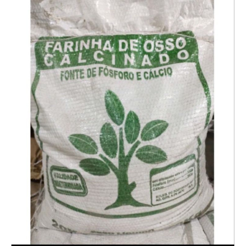 Farinha de osso calcinada 100% pura 3kg ou 4kg.