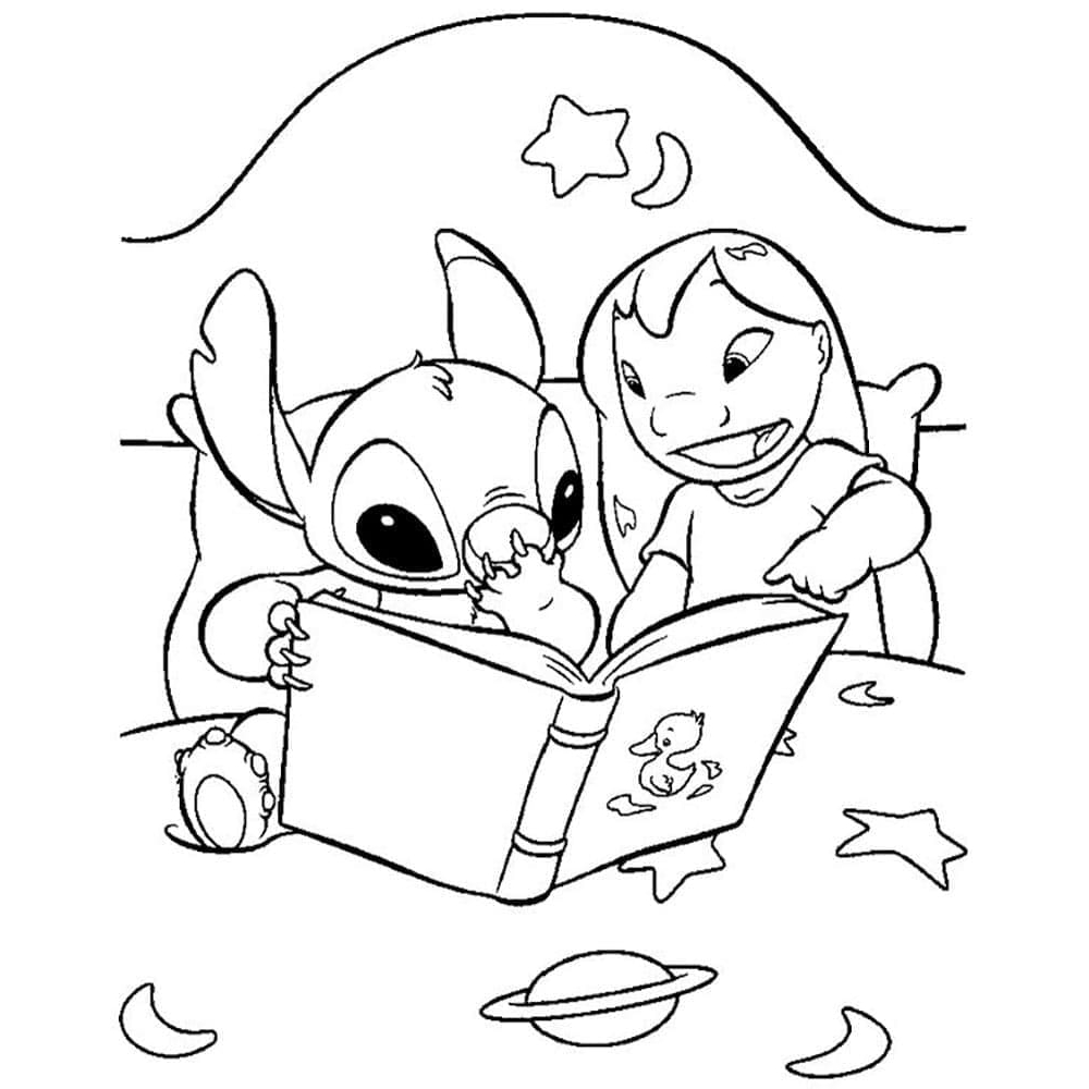 Kit 120 Desenhos Lilo e Stitch para Pintar e Colorir - A4 Folhas Soltas ...