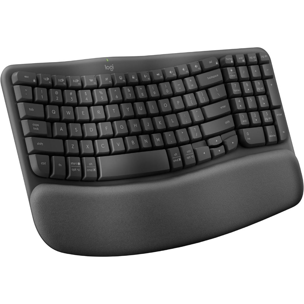Teclado Sem fio Logitech WAVE KEYS Grafite com Layout Americano ...
