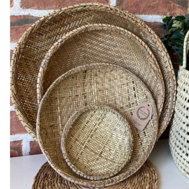 Kit 4 Peneiras De Palha Decoração Elegante Coisas Diferentes Para Casa