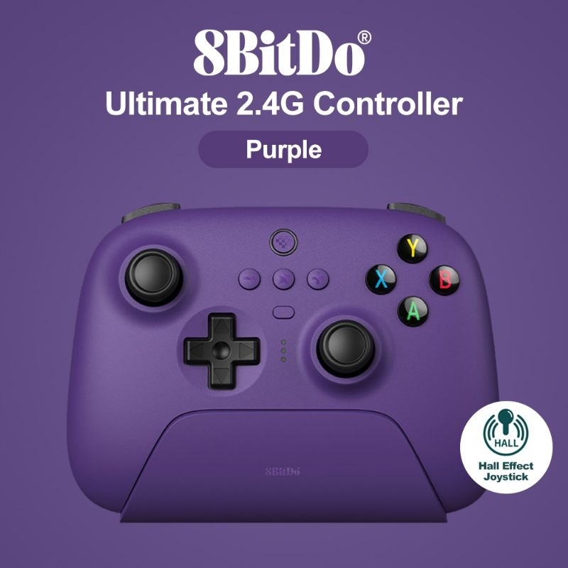 Controle 8BitDo Ultimate 2.4G Hall Effect PC Nintendo Switch Steam Deck ...