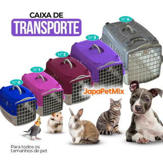 Caixa de Transporte Para Cães e Gatos Filhotes Pequeno Médio e Grandes nº0 até nº04 Promoção Envio Imediato
