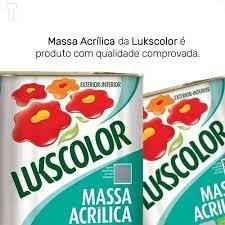 Massa Acrílica Lukscolor Uso Interno E Externo Galão 5,6Kg Branca