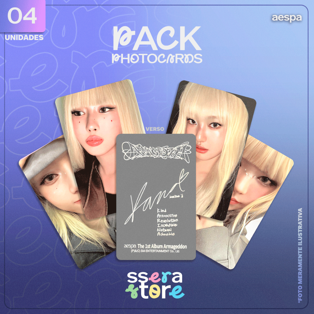 aespa Armageddon Target Exclusive Ver. Photocards Fanmade | Shopee Brasil