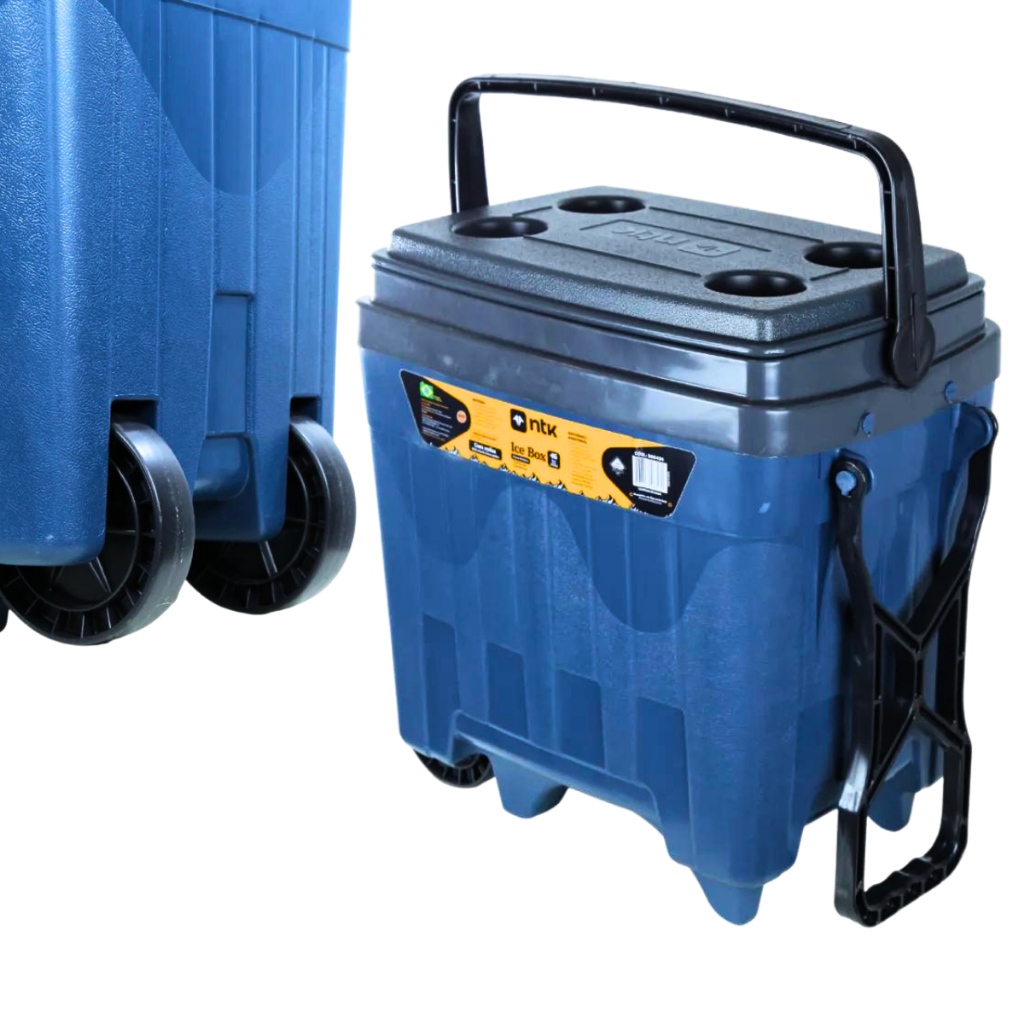 Cooler Com Rodinha Caixa Térmica 34 Litros Camping Pesca Nautika