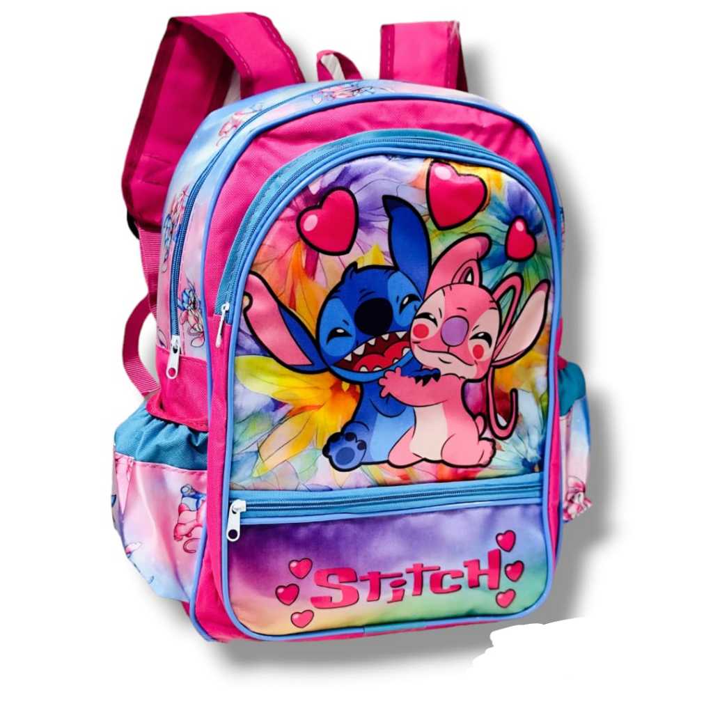 Mochila infantil escolar de costa stitch menina mochila grande | Shopee ...