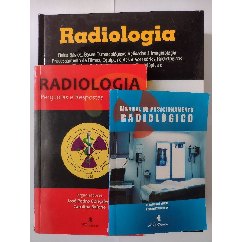 Livros: Radiologia - kit com 3 livros, vários autores Ed. Martinelli ...