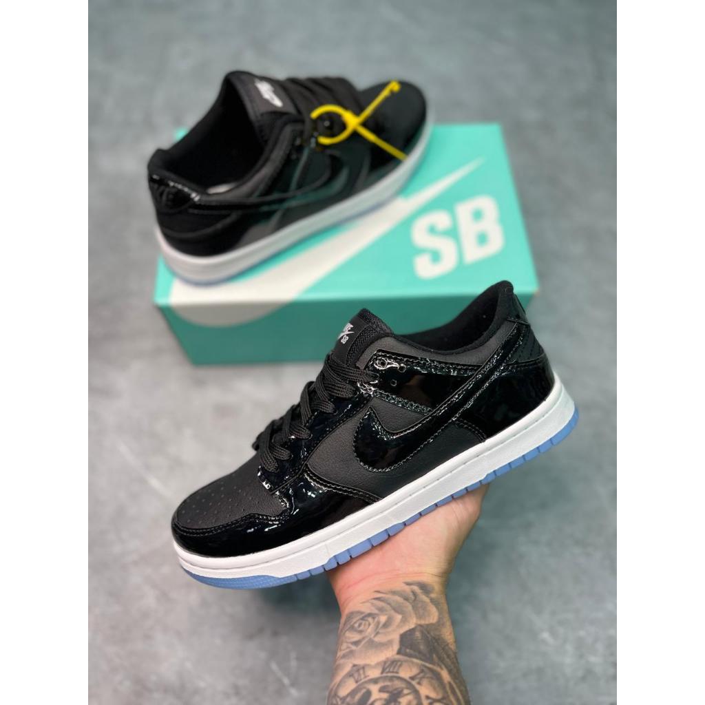 Tenis Dunk Feminino e Masculino Verniz Esportivo - Preto