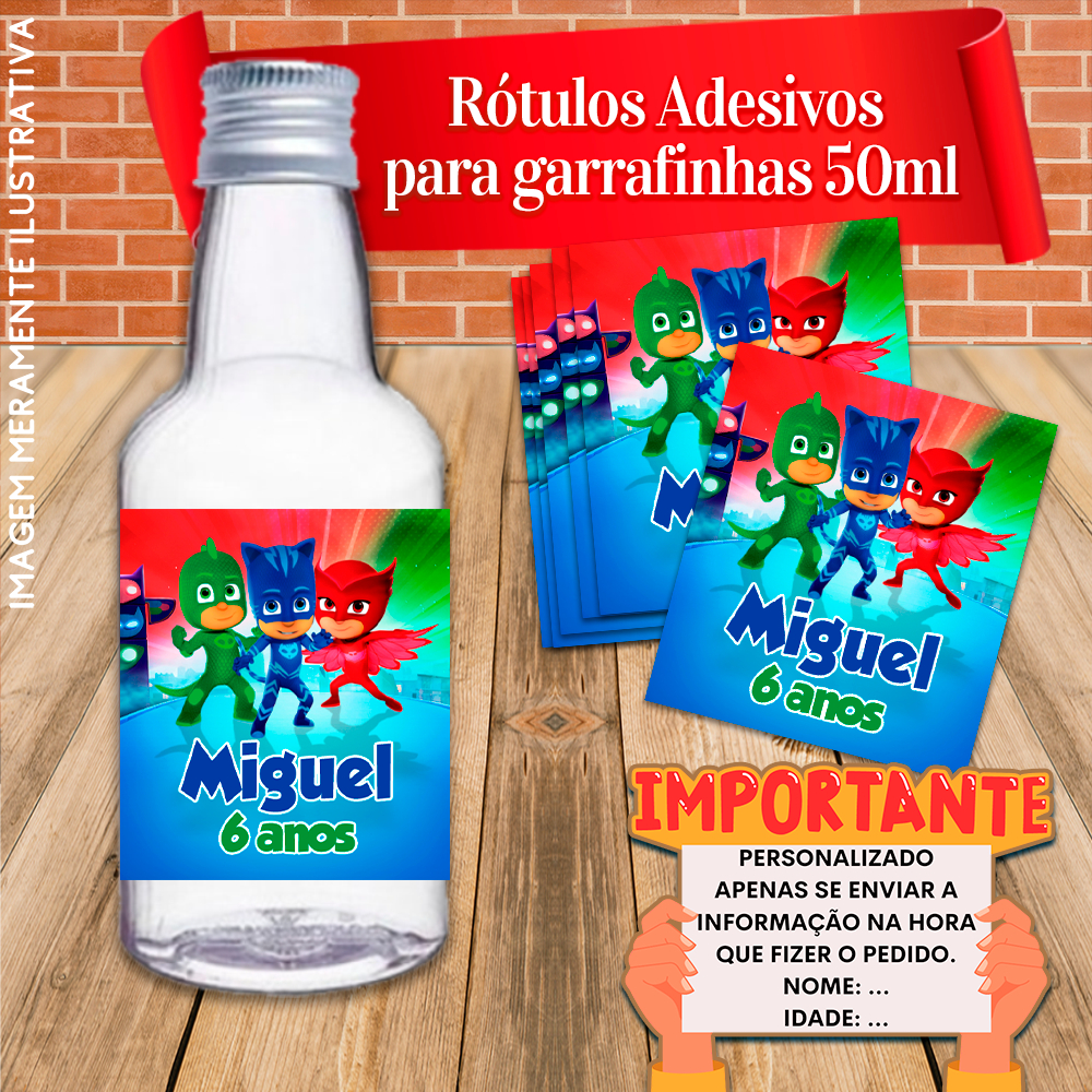Rótulos Adesivos Personalizadas para Garrafinhas de 50ml 4x5cm | Shopee ...