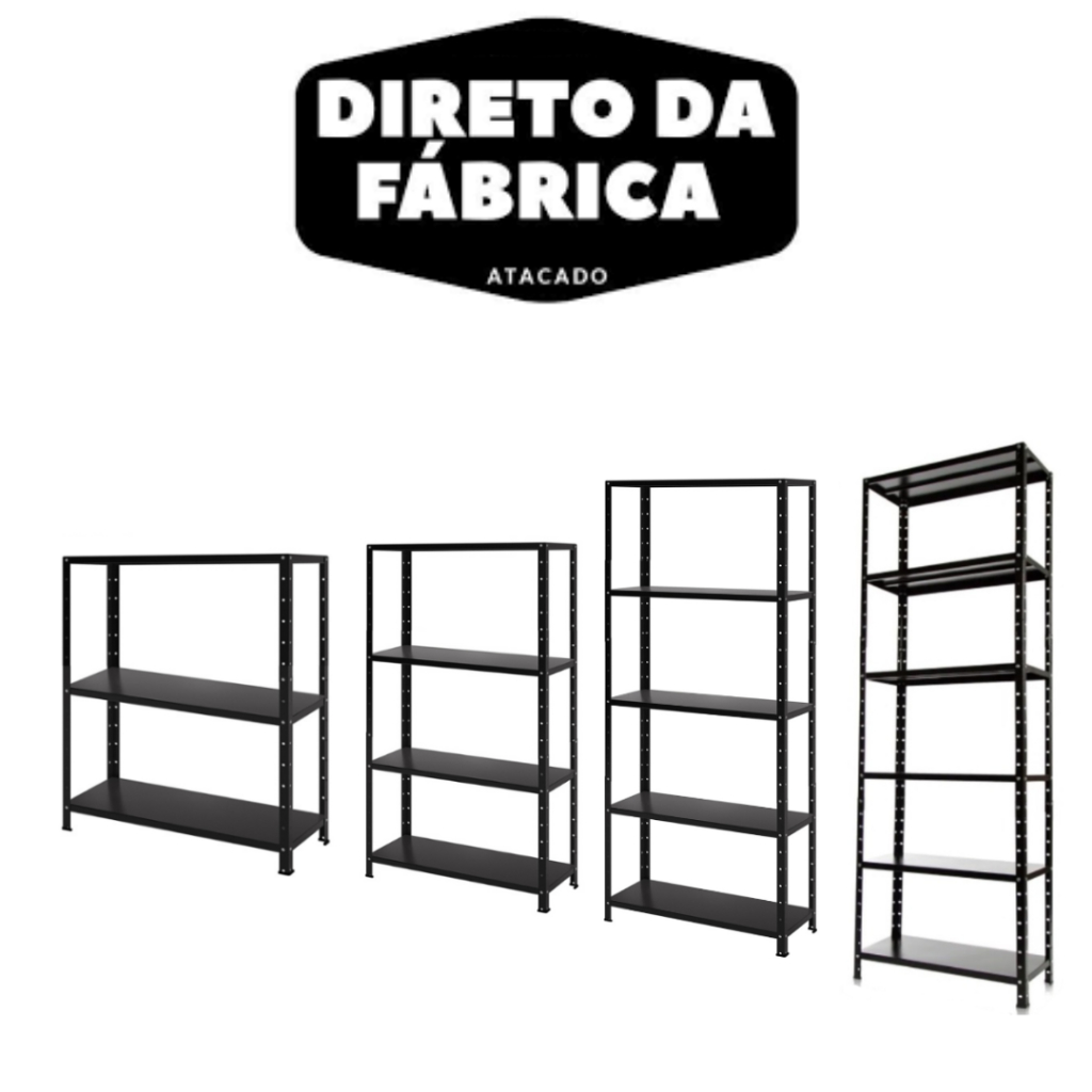 PRATELEIRA EM AÇO REFORÇADA 3 A 6 BANDEJAS MULTI-USO ORGANIZADORA