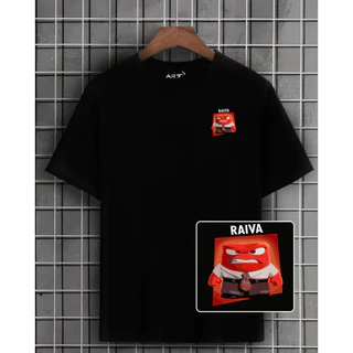 Camisetas Unissex Divertidamente 2 Filme T-Shirt Turma Divertida Mente blusa Camisa Raiva Inveja Tristeza Alegria
