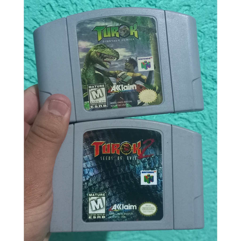 TUROK 1 + TUROK 2 ORIGINAL PARA NINTENDO 64 | Shopee Brasil