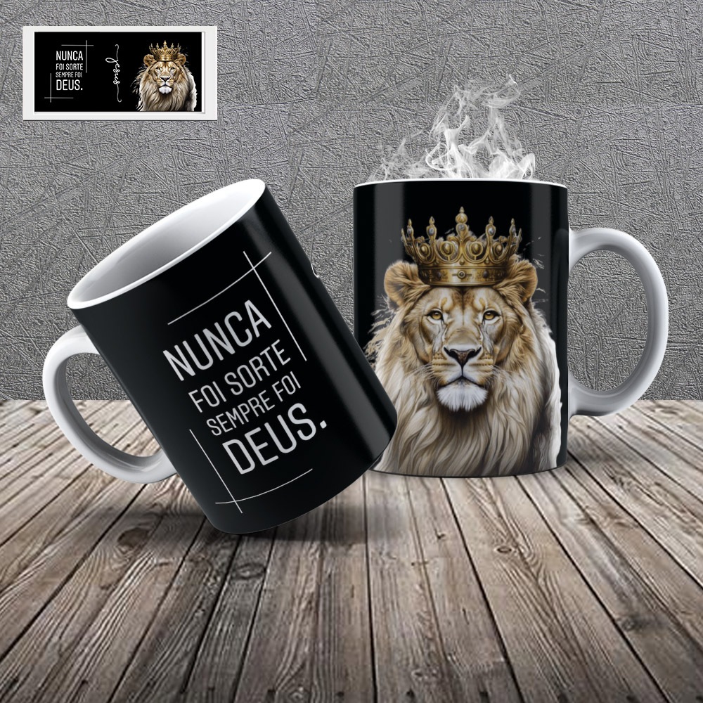 Caneca Personalizada Gospel Leao | Shopee Brasil