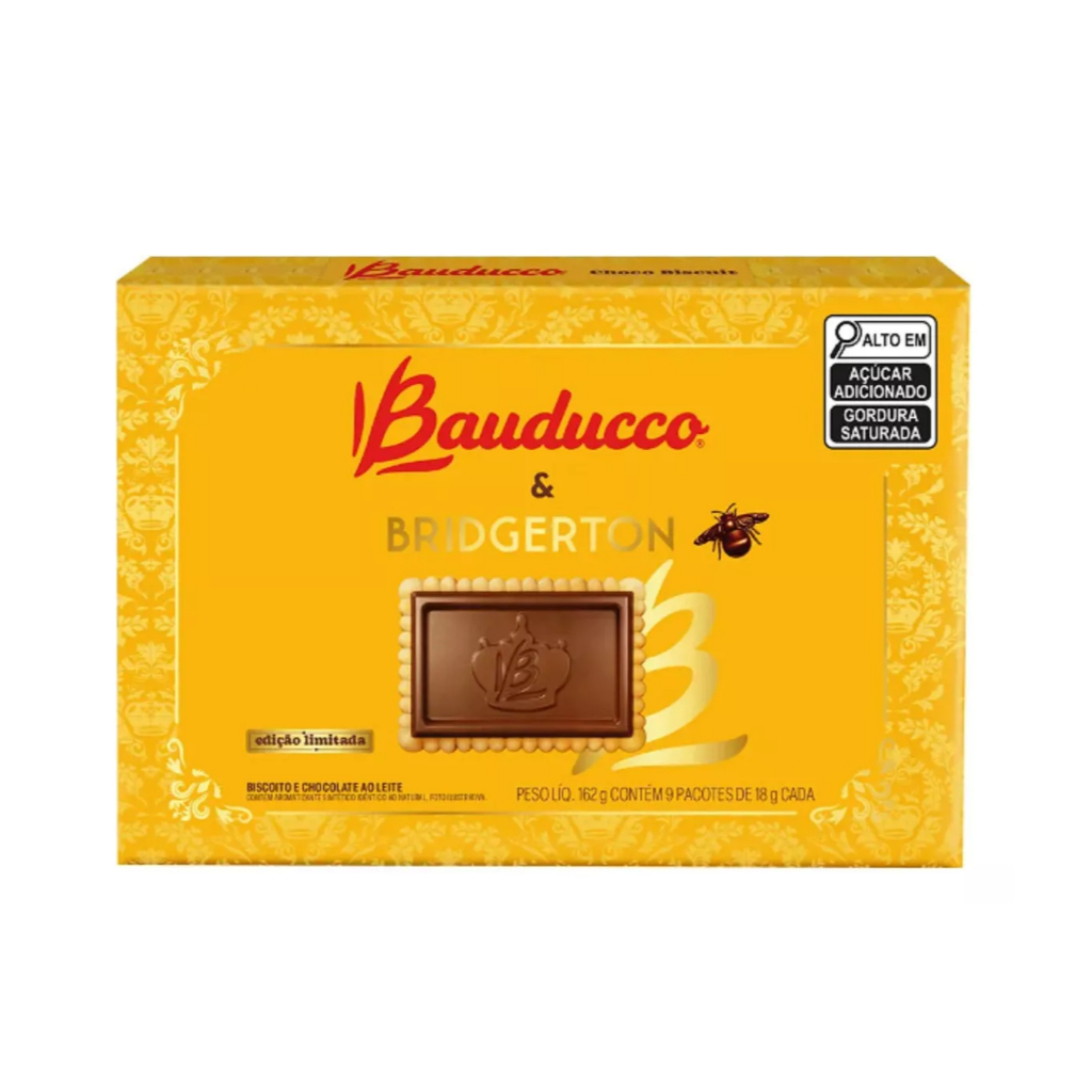 Biscoito Choco Biscuit Bauducco Caixa Edição Limitada Bridgerton 162g
