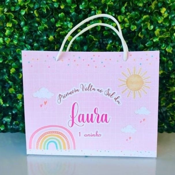 Sacolinha Personalizada Minha Primeira Volta ao Sol