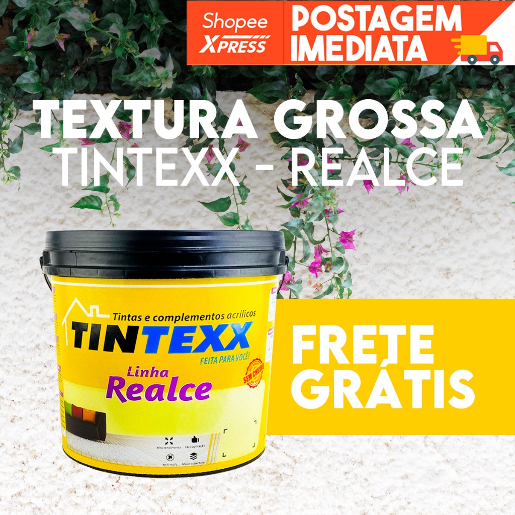 Textura grossa Tintexx 25kg Interno & externo Revestimento parede Acabamento Texturizado Rústica