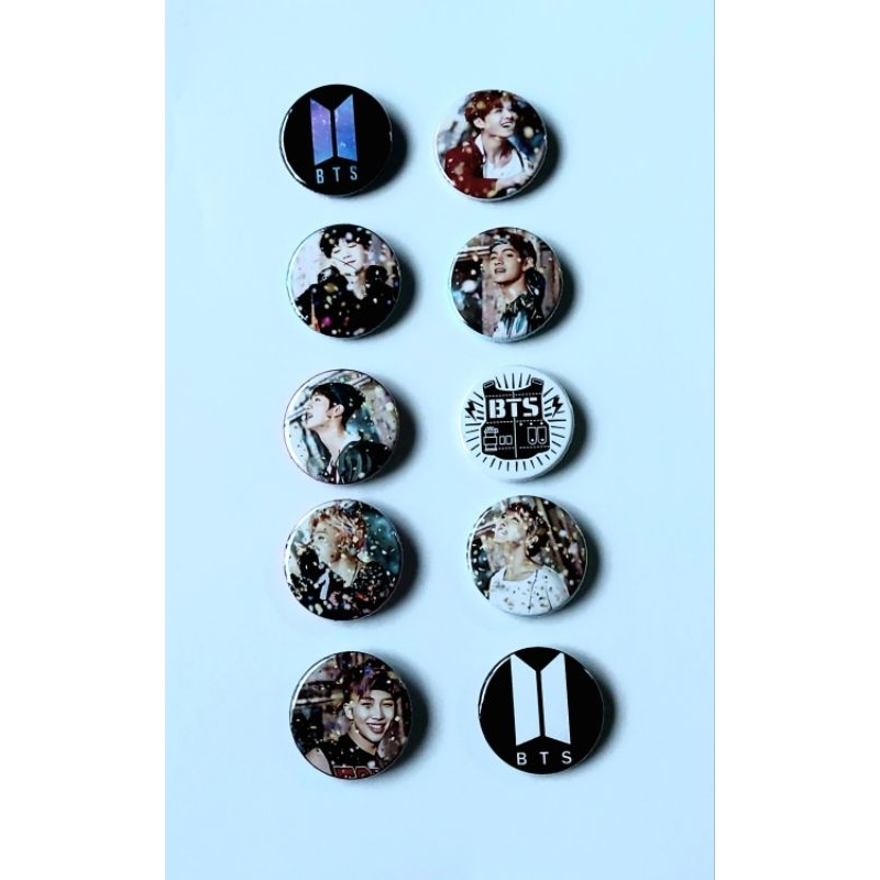 10 bottons kpop BTS | Shopee Brasil